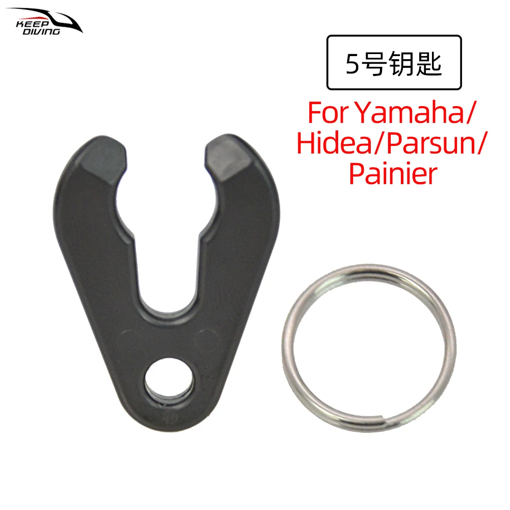1 stks Kill Switch Sleutel Met Sleutelhanger Voor Buitenboordmotor Kill Switch Lanyard Yamaha Tohatsu Suzuki Mercury Emergency Stop