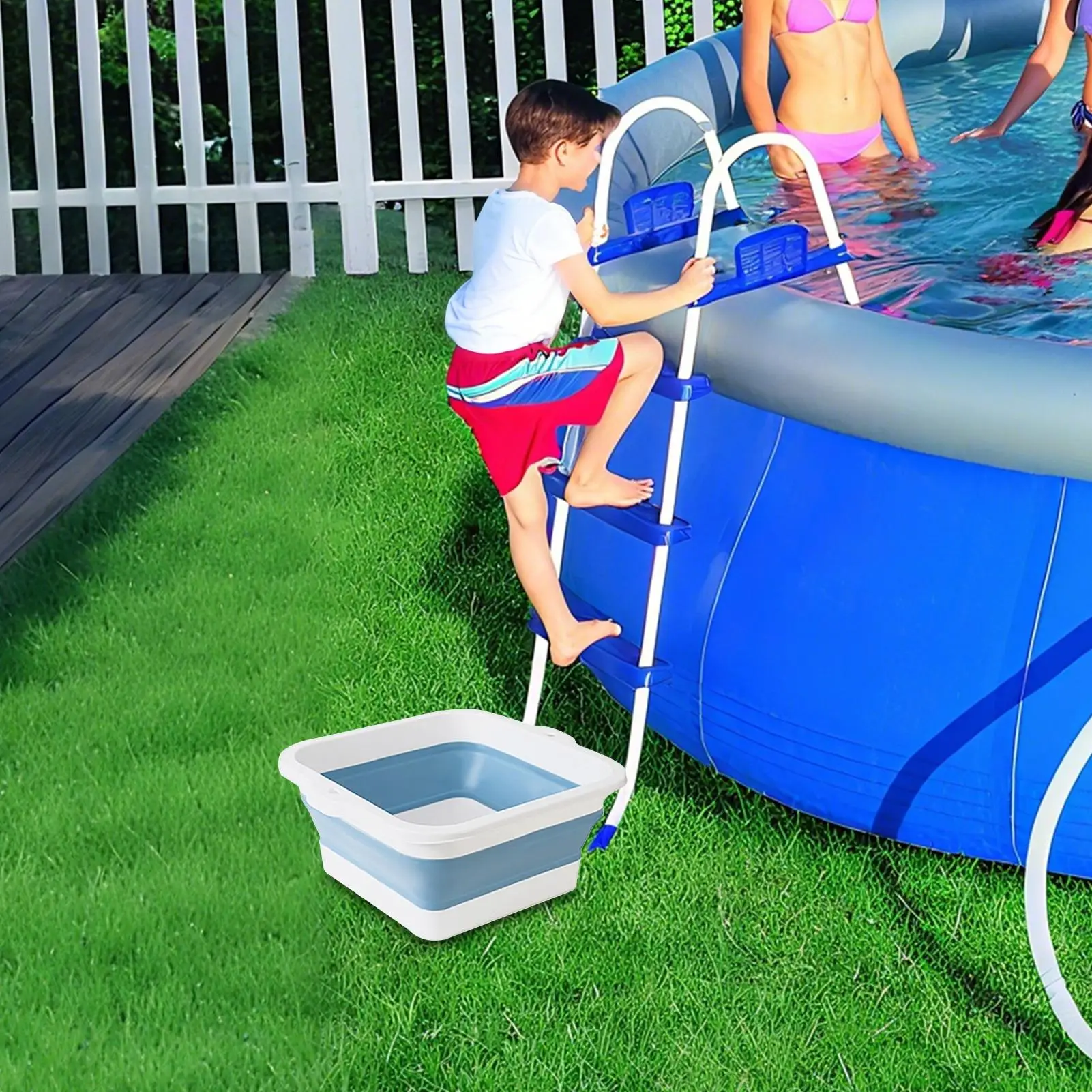 

Ванна для замачивания ног, раковина для замачивания ног 168, массаж с выпуклыми точками, складное противоскользящее ведро, большой размер для чистки автомобилей в отеле