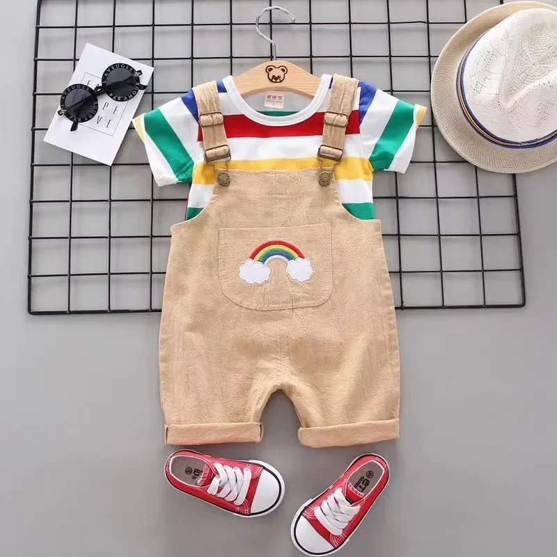 

Baby Boy Clothes Set T-shirt+Shorts Kids Boy Summer Clothing Set Cute Cartoon Baby Boy Outfit Set Infant Toddler Tee Shirt Pants