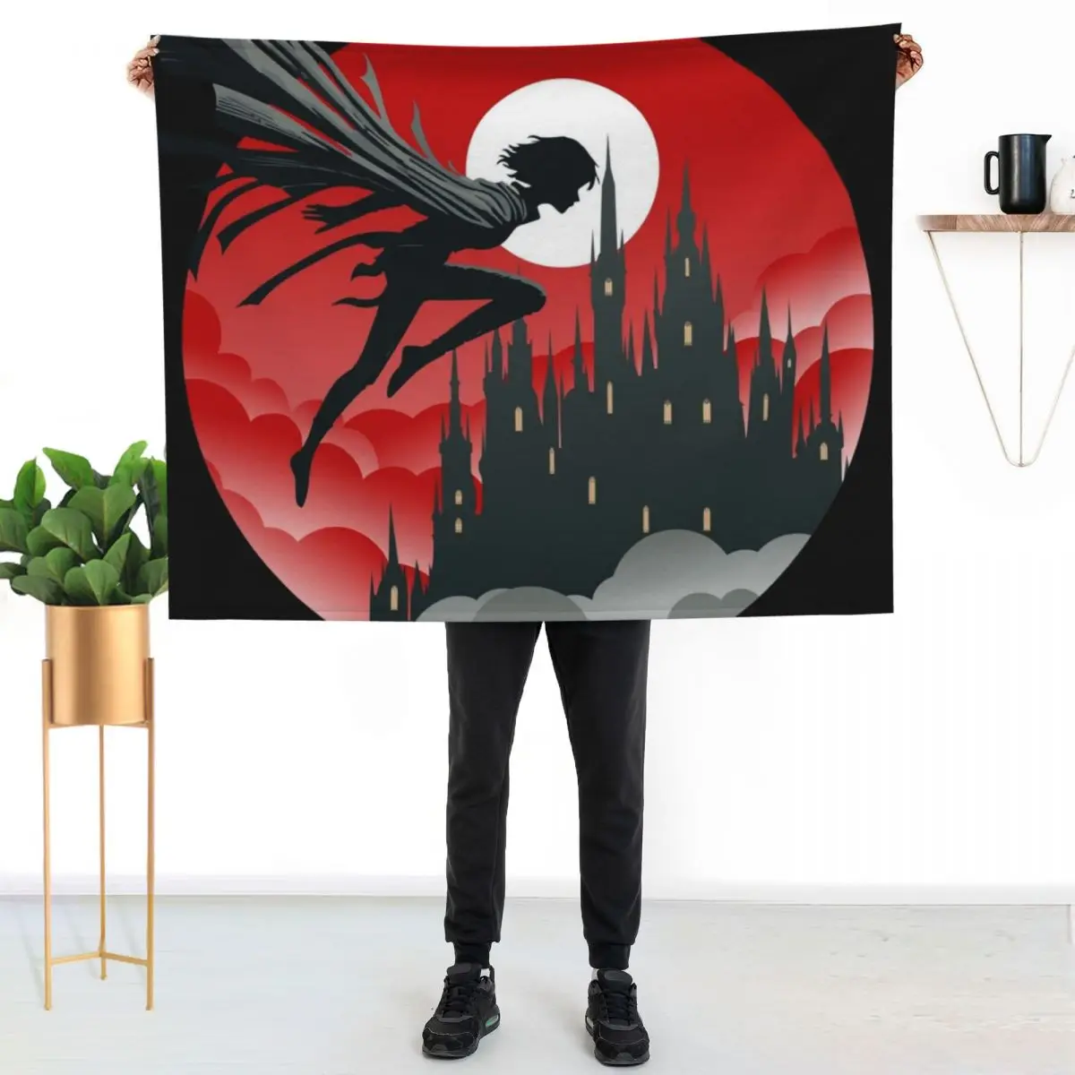 

Vin in Luthadel - Mistborn Throw Blanket Warm Flannel Blanket for Couch Chair Bedroom