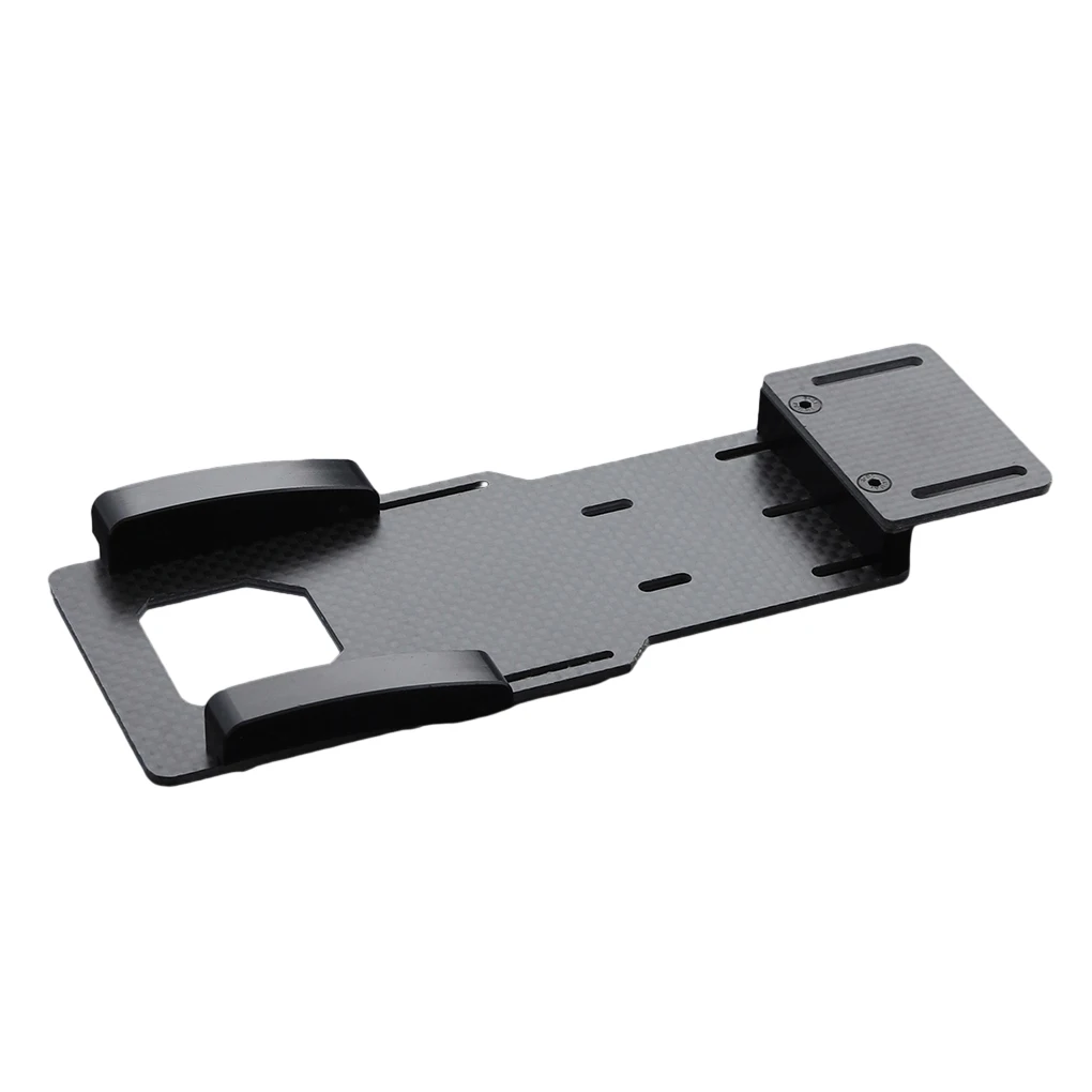 

RCGOFOLLOW Пластина для крепления аккумулятора из углеродного волокна, устойчивая к деформации, для радиоуправляемых моделей 1/10, SCX10