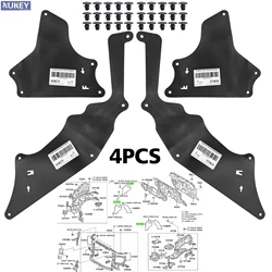 4pcs For Toyota Hilux Fortuner 2004-2015 Front Splash Shield Fender Liner Apron Seal Protector 53885-0K020 53735-0k020 AN20 AN50