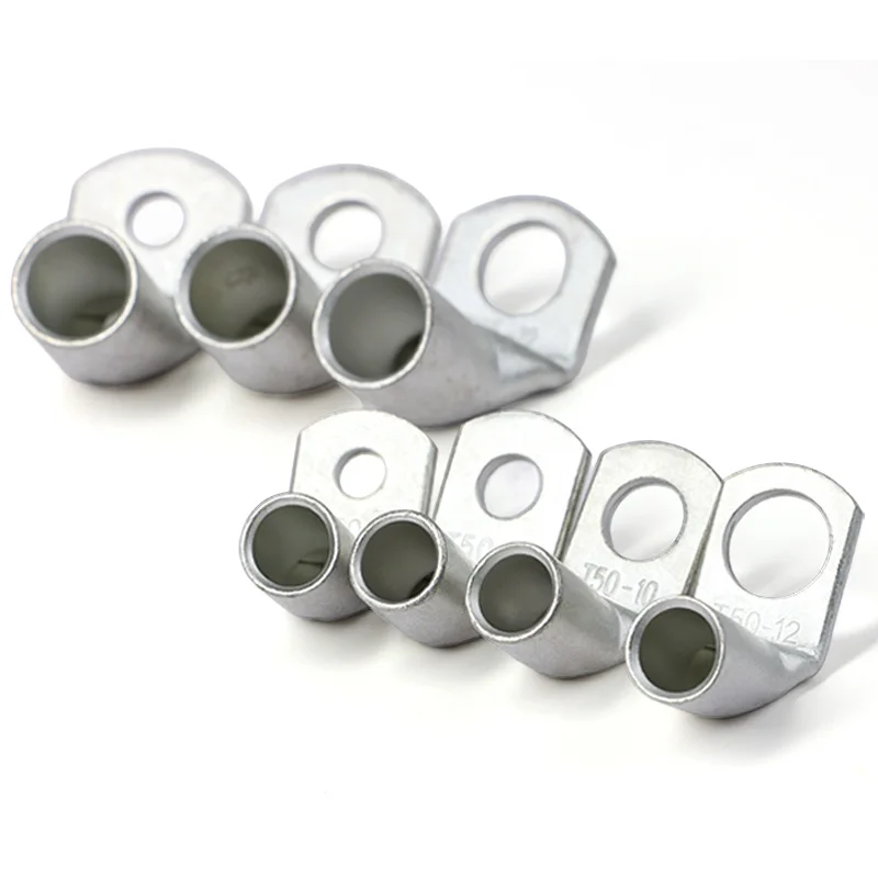 L-type 90Degree Right Angle Lug  Wire Terminals 2 ~ 50pcs Tinned Copper Automotive Crimp Terminal Crimp Electric Cable Connector