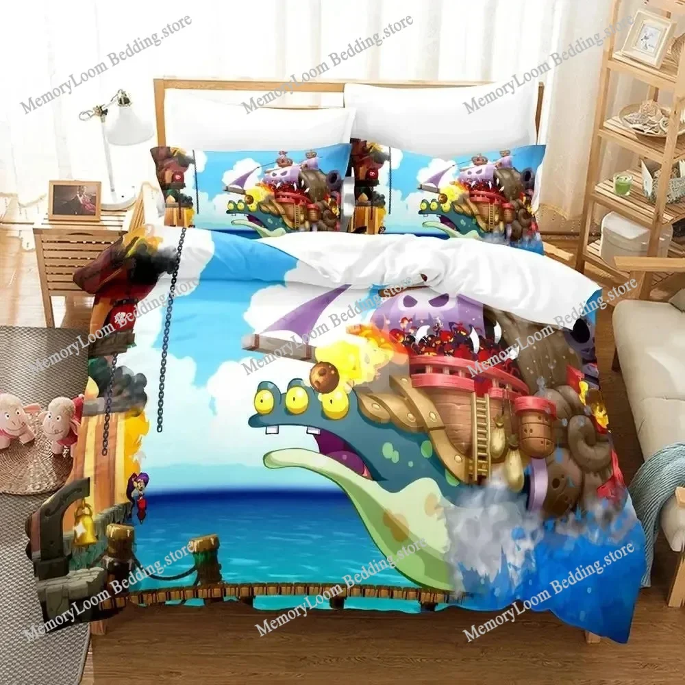 

Anime Game Shantae 12 Genie Hero Bedding Set Duvet Cover Bed Set Quilt Cover Pillowcase Comforter king Queen Size Boys Adult