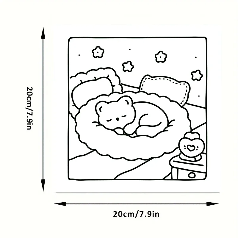 20 Sheets Cozy-Girly Coloring Book Paper Sheets for Adult Stress Relief  | Colouring Paper Sheets for Valentine's Day Gifts