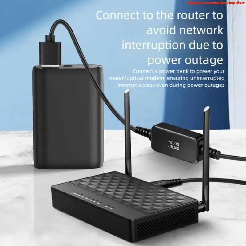 L9NA High Performances 5V To 12V Step Up Converter Cable For Routers Power Supply