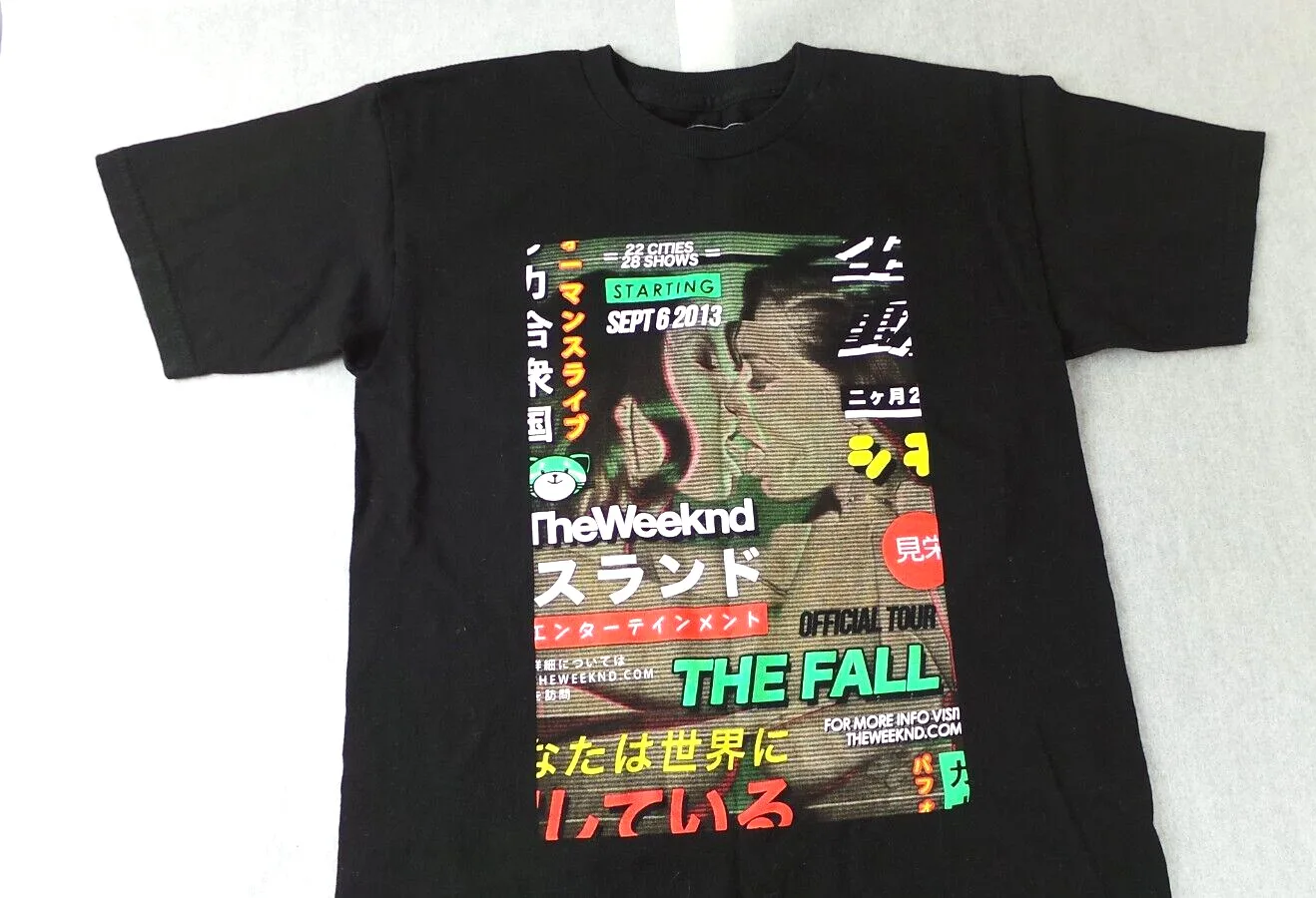 The Weeknd 2013 Äúthe Fall Äù Tour Concert T Shirt Extremely Rare Xo Trilogy