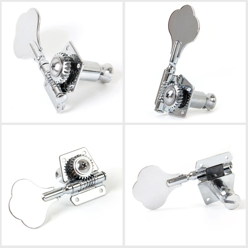 4Pcs Guitar Tuning Pegs Electric Bass Tuner Peg Guitar Open Gear Tuning Pegs Machine Heads For Fender Jazz Bass Guitar