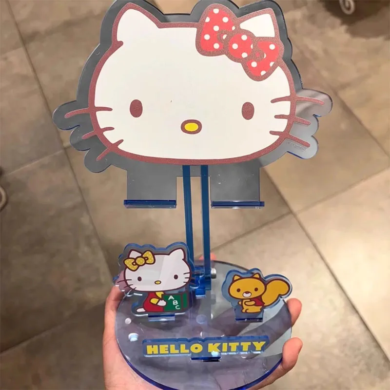 

Kawaii Sanrio Hello Kitty Phone Holder Desktop IPad Tablet Anime Cartoon Cute Adjustable Acrylic Support Bracket Girl Gifts Toys
