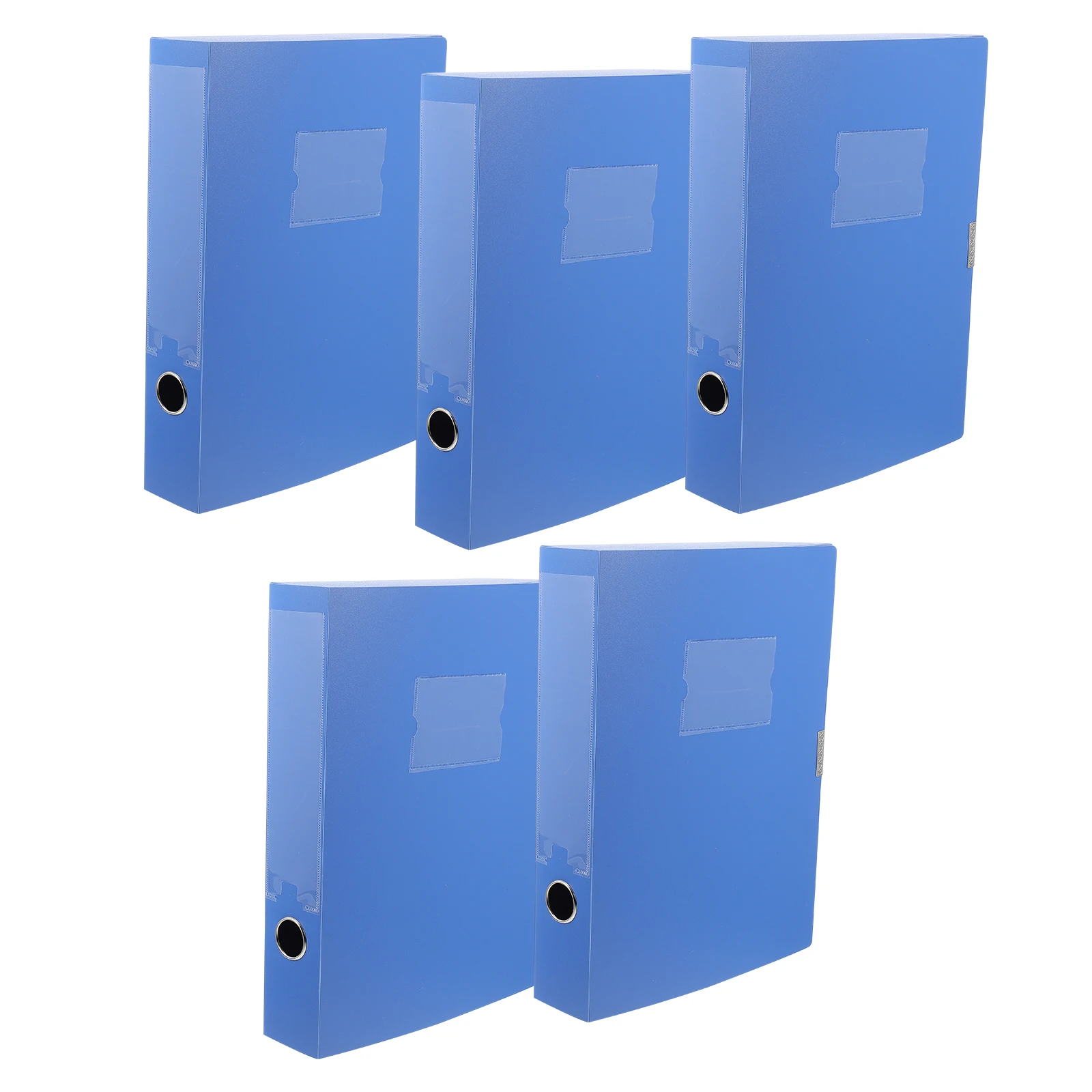 

5pcs Plastic Boxes Foldable Document Storage Boxes Portable Papers Container Office Holder File Organizers Lightweight