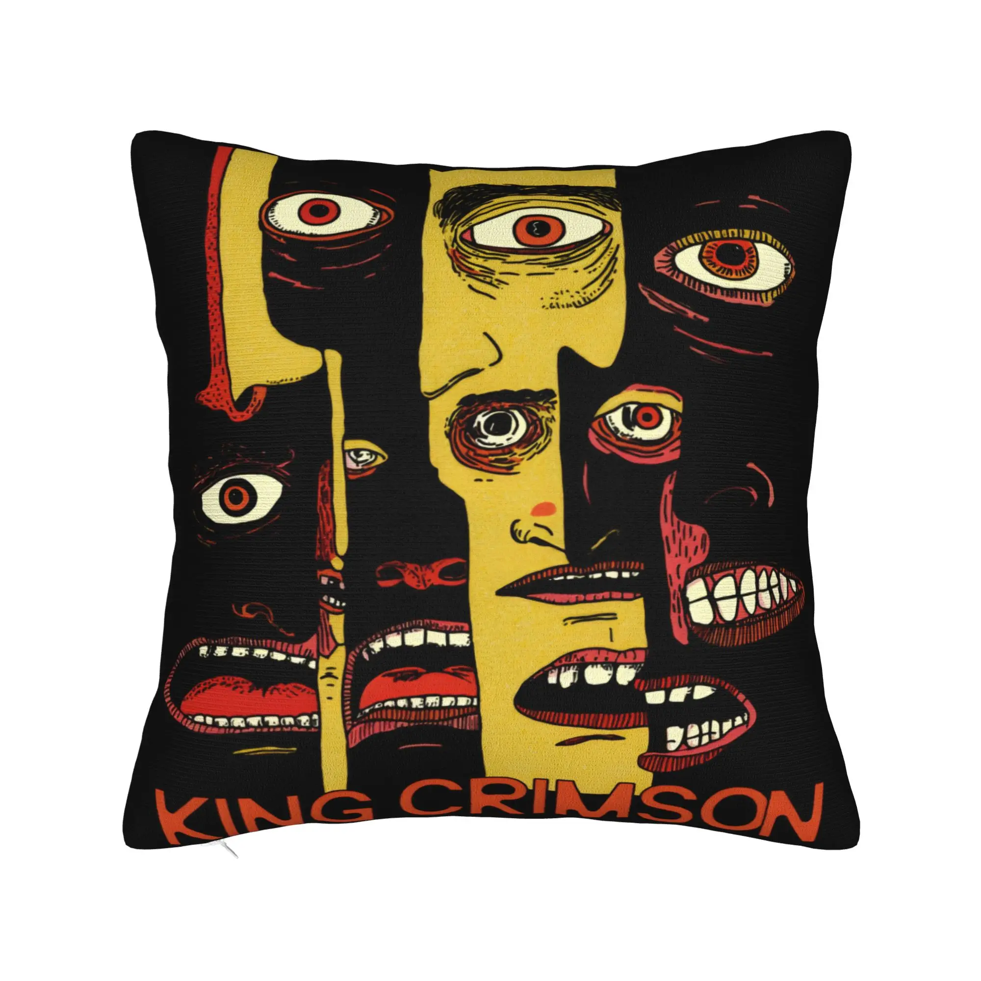 King Crimson Rock Band Pillow Covers Merch Printed Cushion Cover Decoration  Pillow Case Cover Home Multi Size