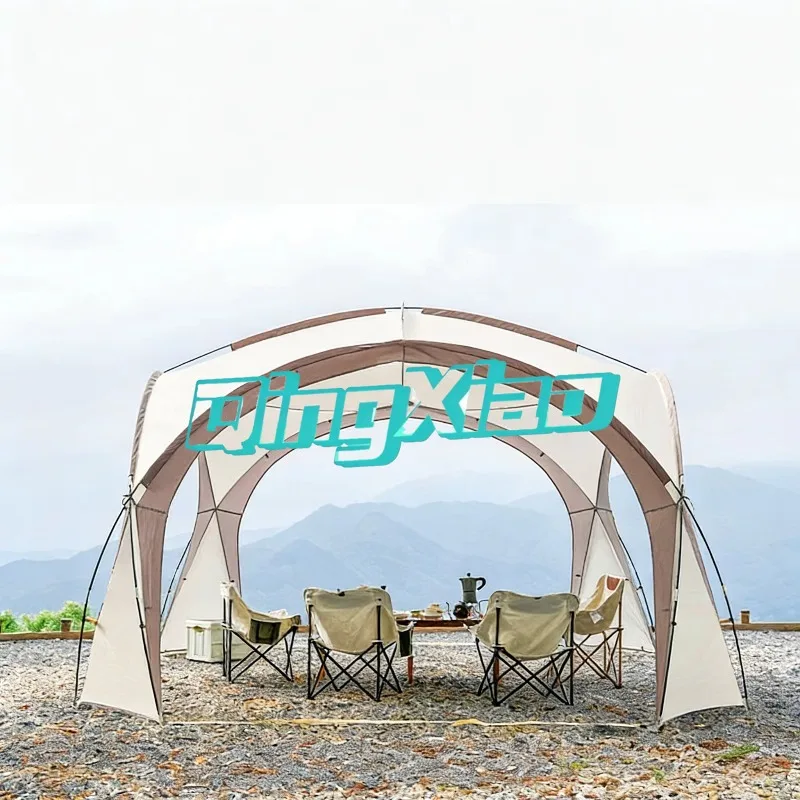 Large Dome Camping Tent Canopy Multi Person Waterproof Sunproof Outdoor Shelter For Beach Park Picnic Camping Activities