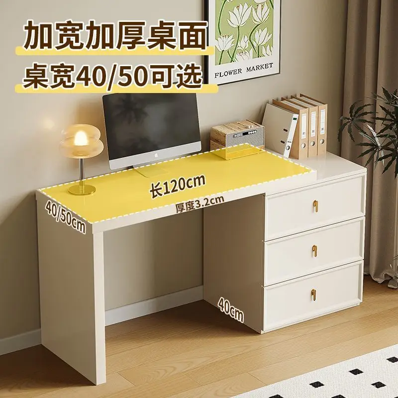 Bureau Double, commode, table d'angle intégrée, ordinateur, chambre à coucher pour filles, étude d'écriture pour étudiants