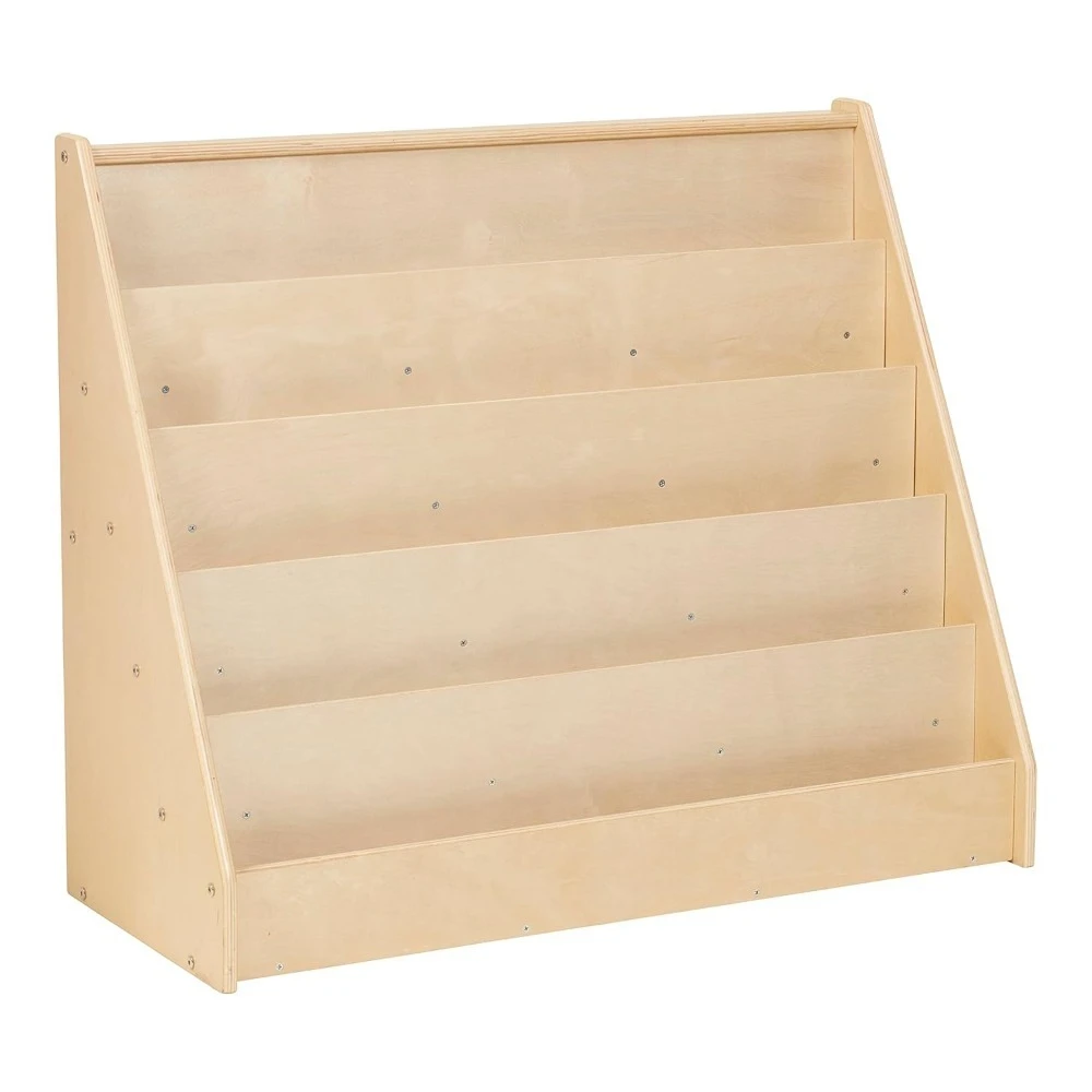 

single-sided book display, classroom bookshelf, natural,Living Room Furniture,Bookcases
