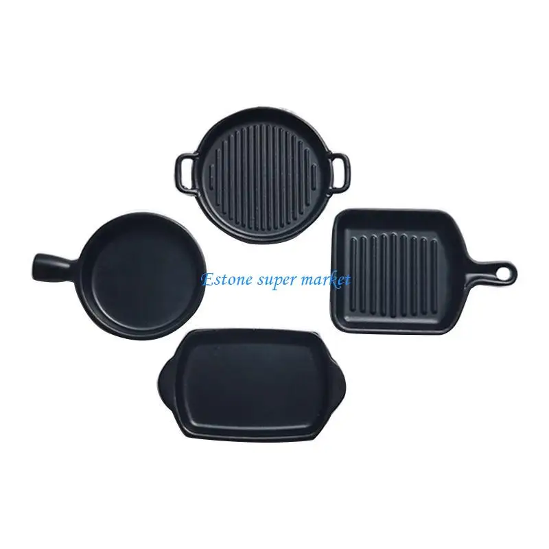 Poêle cuisine Miniature 090B 1/6 1/12, ustensiles cuisine, jouet interactif, fourniture d'activités pour enfants