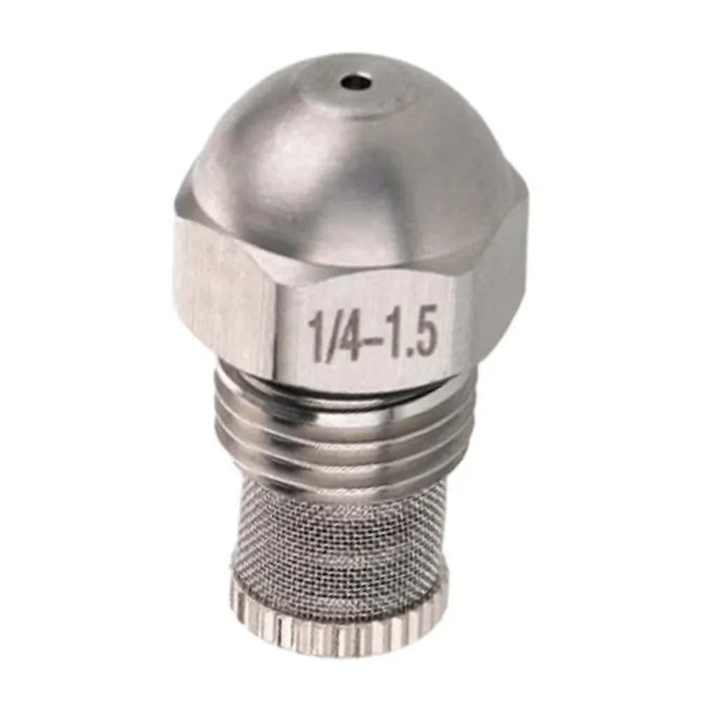 2PCS 304 Stainless Steel Misting Nozzle 1/4 BSPT 1.5mm Orifice Atomizing Spray Tip Silver Garden Misting Nozzle Plant Watering