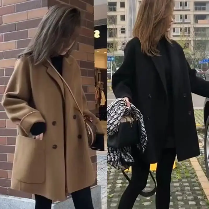 

Trench Coat Female Neck Open Stitch Sashes Belts Stand Abrigos Streetwear Contrast Pink Button Casaco Feminino Femme Fitted Fold