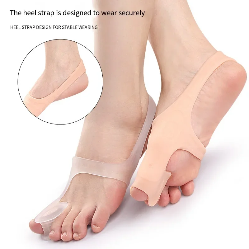 1PC Big Toe Eversion Correction Strap Soft Silicone Toe Splitter Anti Wear Sleeve Foot Tension Strap Pain Relief Foot Care Tools