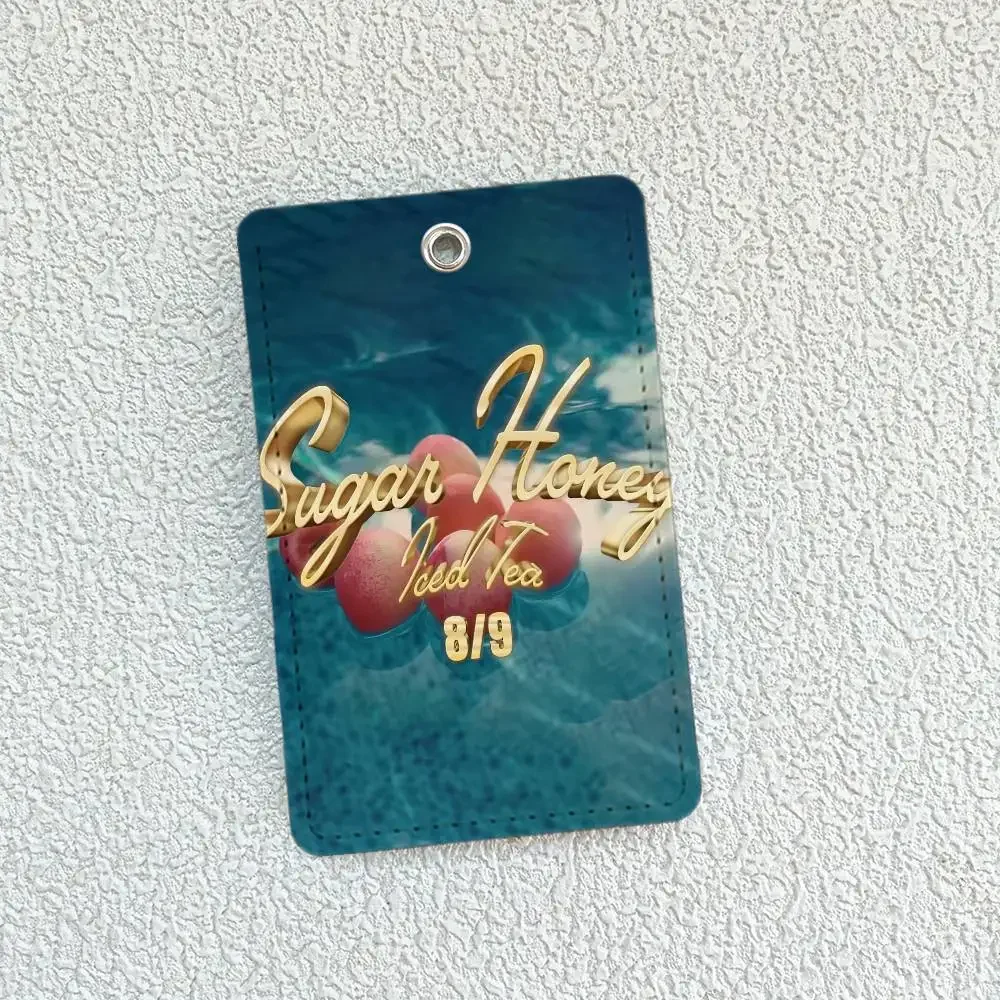 مغني الراب L-Latto السكر العسل مثلج حافلة منزل بطاقة الوصول الغطاء الواقي المدرسة مستطيلة المفاتيح بو الجلود معرف الأكثر مبيعا