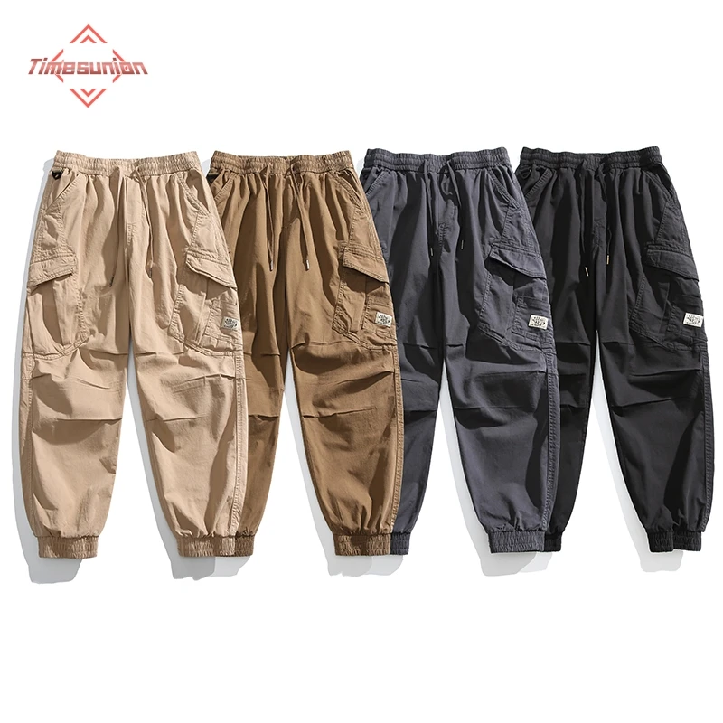 

American Vintage High Quality Cargo Pants Men Clothing Japanese Streetwear Multi-Pocket Straight Trousers Harajuku Baggy Pants