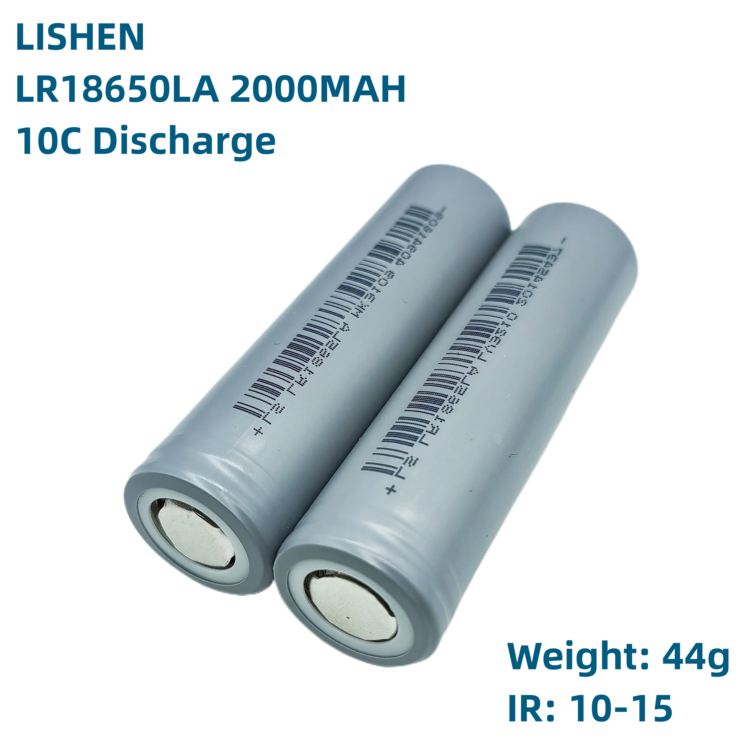 100pcs LISHEN 18650 LR1865LA 3.7v 2000Mah 10C Discharge Grade A+ NCM Battery rechargeable battery RV deep cycle battery