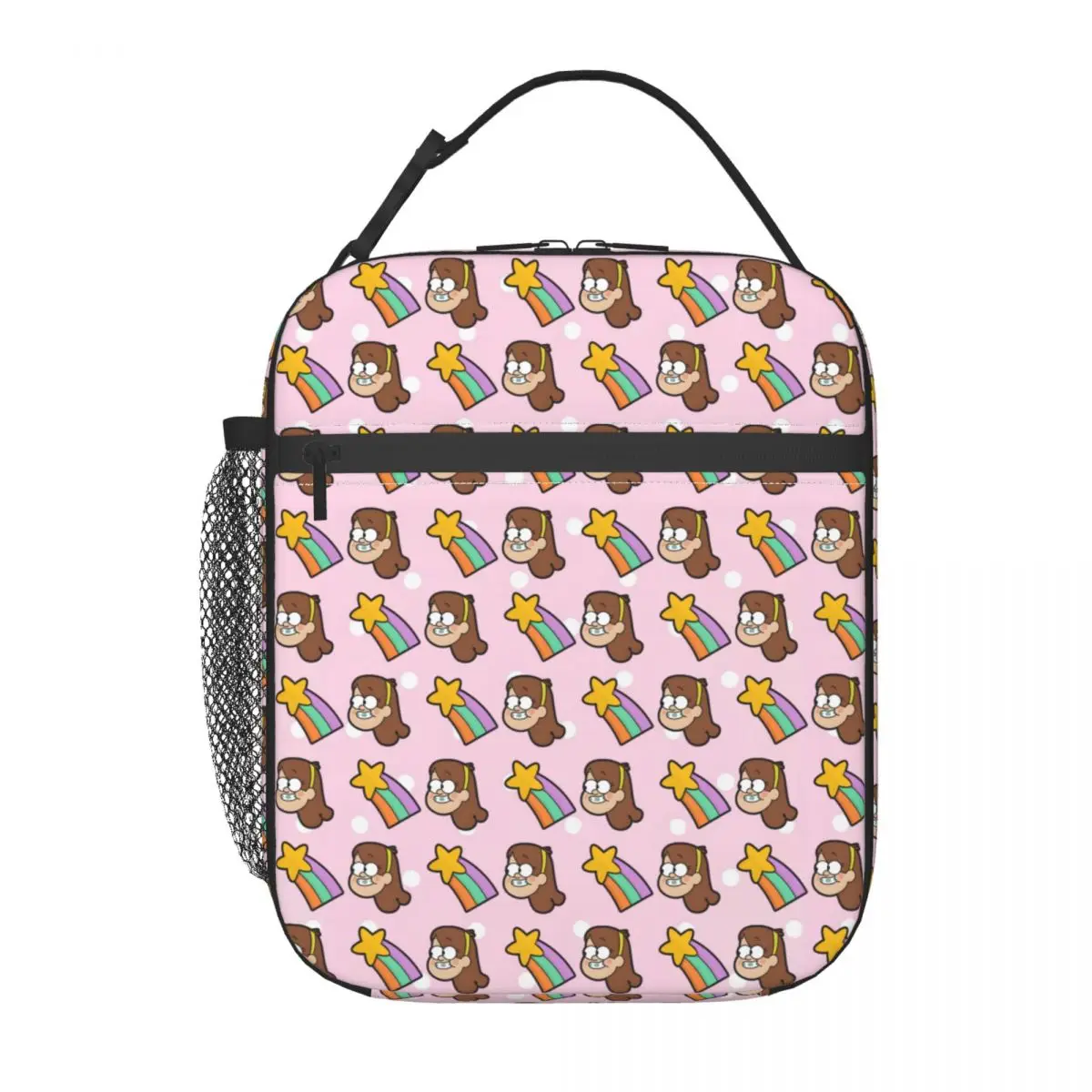 

Custom Gravity Falls Cartoons Movie Insulated Lunch Bag for Outdoor Picnic Food Portable Thermal Cooler Bento Box Women Kids