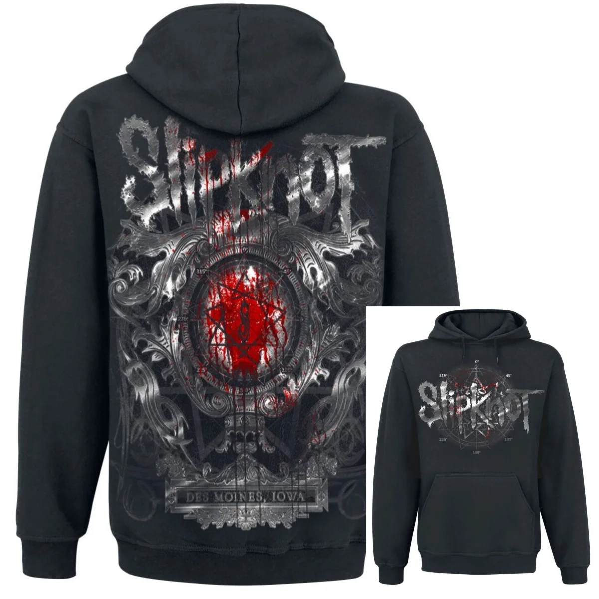 เสื้อฮู้ดดี้ New Des Moines _ Slipknot รุ่นปี 2026 คอลเลคชั่นฤดูใบไม้ร่วง-ฤดูหนาว ดีไซน์หรูหราสำหรับทั้งผู้ชายและผู้หญิง สไตล์ Y2k