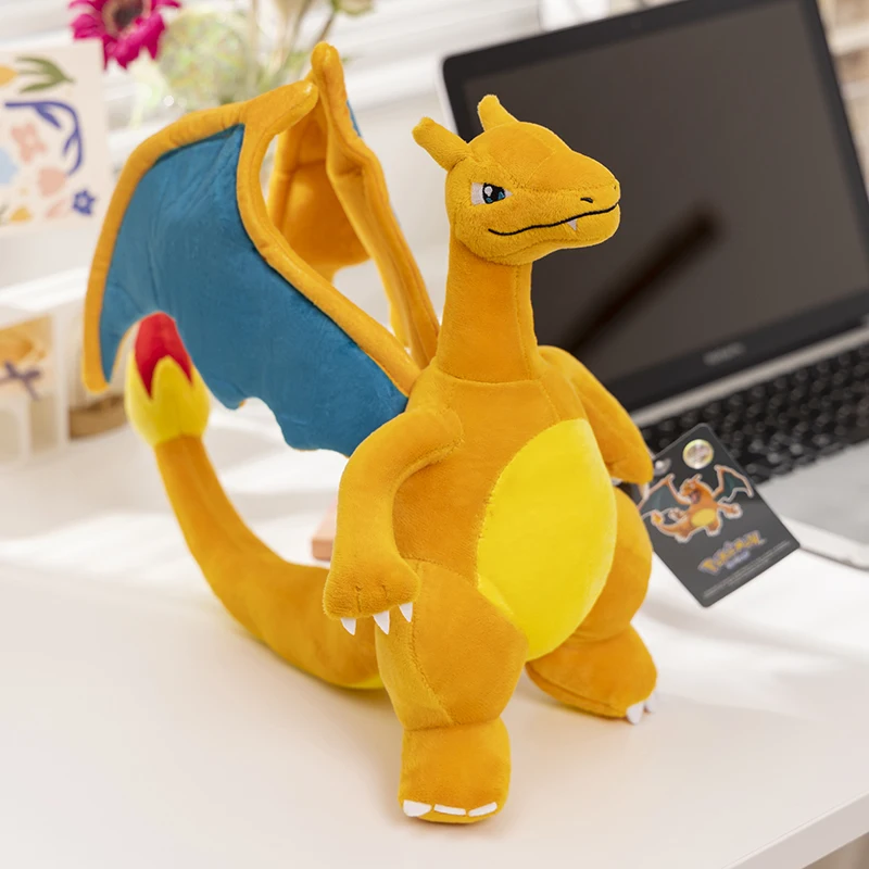 

Мягкие игрушки Pokemon Kawaii Charizard, мультяшные и милые плюшевые куклы Firedragon, подушка, подарок на день рождения для детей, друзей, мальчиков