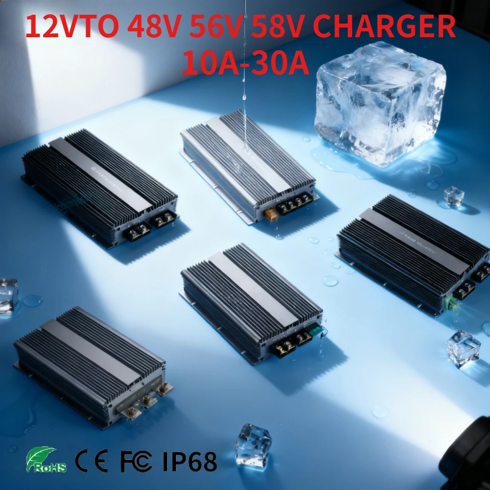 12 فولت إلى 48 فولت 56 فولت 58 فولت 10A 20A 30A تيار مستمر تصعيد دفعة محول استقرار الجهد منظم السيارات دفعة وحدة سعر المصنع CE #1