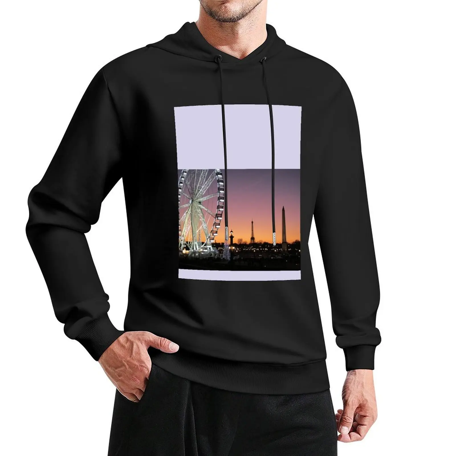 

Paris Place de la Concorde at Sunset Pullover Hoodie men's clothing winter clothes man hoodie