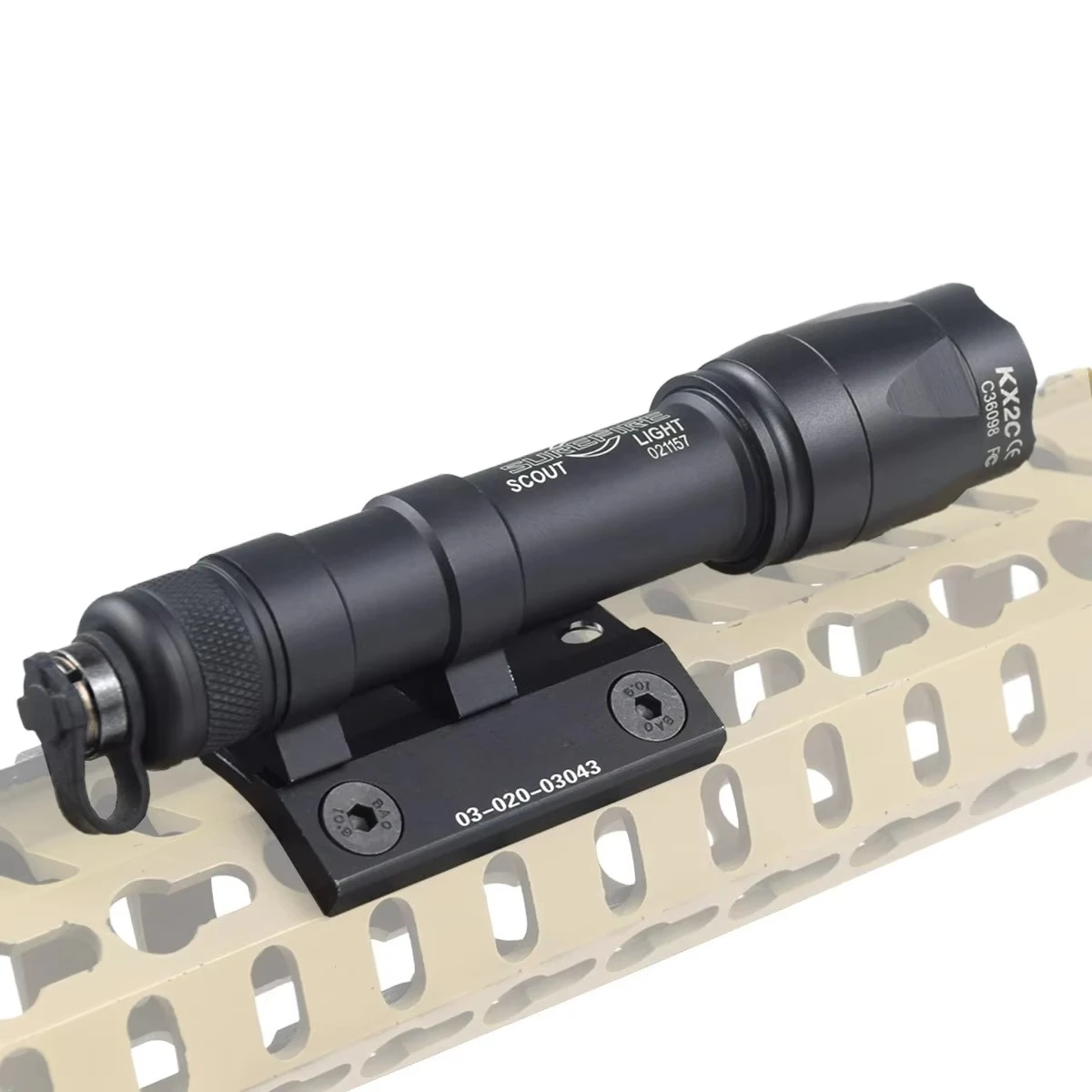 Tactical ARIS Series Surefire M300 M600 Offset Scout Mount Fit 20mm Ml-k Keymod SMR Rail Base for M600B M951 M620 Flashlight