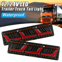 12V Car Turn Signal Lights 24V Truck Lamp Trailer Taillights LED Fog Flashing Side Marker Tail Rear Stop Brake Reverse Indicator