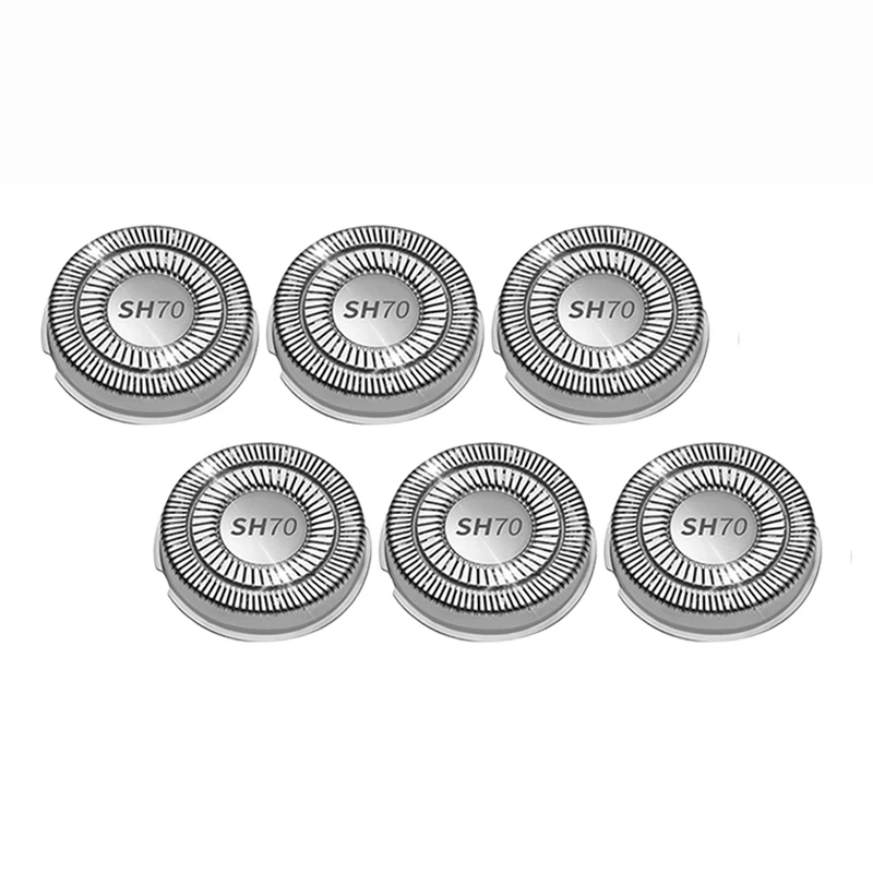 Novas lâminas duplas sh70 atualizadas para norelco 7000 cabeças de substituição para barbeador philips norelco s7010 s7310 s7370 s7350