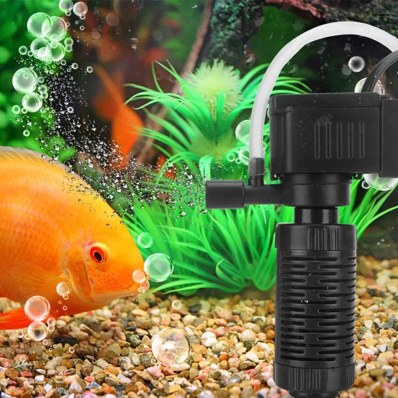 Filtro 3 in 1 per acquario filtro per acquario Mini filtro per acquario acquario ossigeno depuratore d\'acqua sommergibile Dropshipping