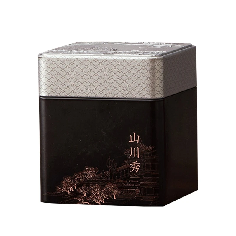 MINI Empty ชาดีบุก VINTAGE Tinplate คอนเทนเนอร์ชาซีล Jar Moisture-Proof Dropship