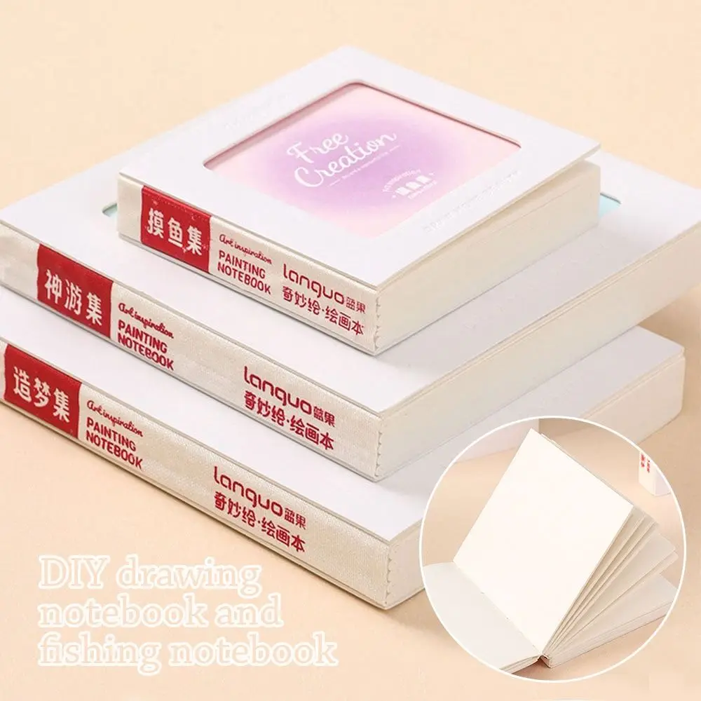 Mini-Zeichennotizbuch aus dickem Karton, zerreißbar, Inspirationsaufzeichnung, Skizzenbuch, 48 Blatt Malbuch, Acryl-Markierungsstift