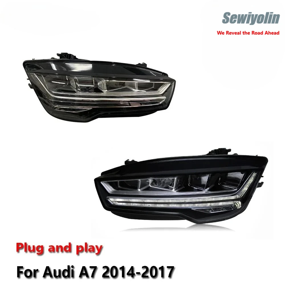 

Car LED Lamps Headlight Auto Parts For Audi A7 2014-2017 Fog DRL Brake Turn Signal Lamp Plug And Play
