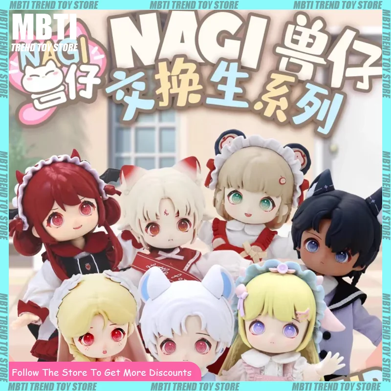 

Authentic NAGI Second Generation Exchange Student Series BJD Doll Collectible Figure Trendy Blind Box Toy Gift For Girls