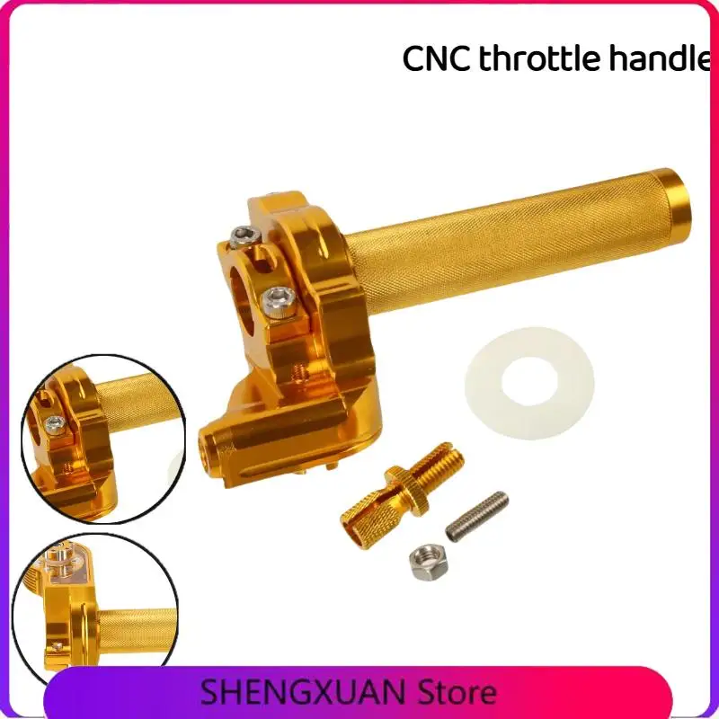 

Off-Road Motorcycle Universal CQR/CRF Twist Throttle – CNC Detachable Design Visible Grip Stylish Golden Color