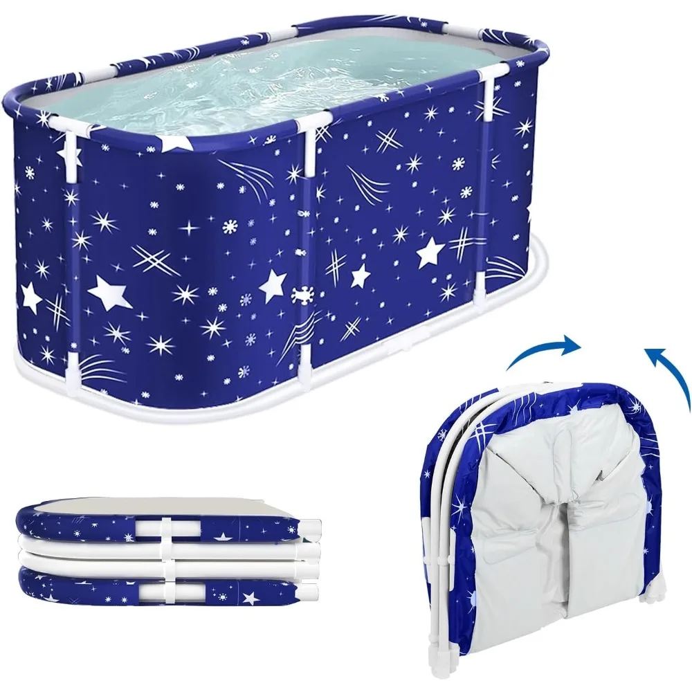 

Portable Bathtub Portable Bathtub Portable Tub for Adults Collapsible Tub for Adults, 43.3 Inch Large Freestanding Bathtubs for