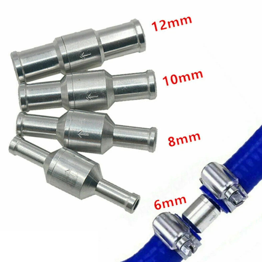 

6-12mm Inline Way Non-Return Check Valve Auminium Fuel Water Gas Air Vacuum Hardware For Petrol Diesel Bio Vegetable Oil Valve