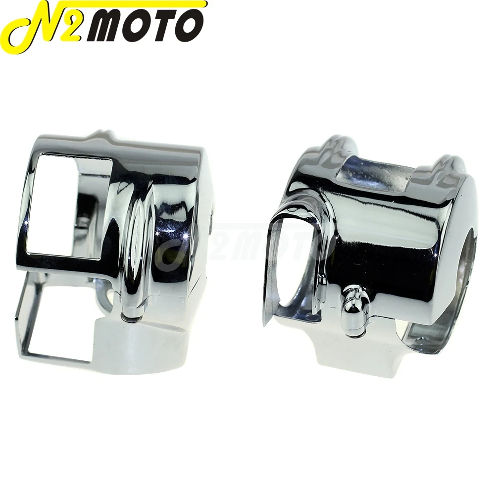 Chrome Switch Housings Cover Handlebar Control Switch House For Honda Shadow VT 750 Spirit ACE Aero VTX 1300 VT1300 600 2010-13