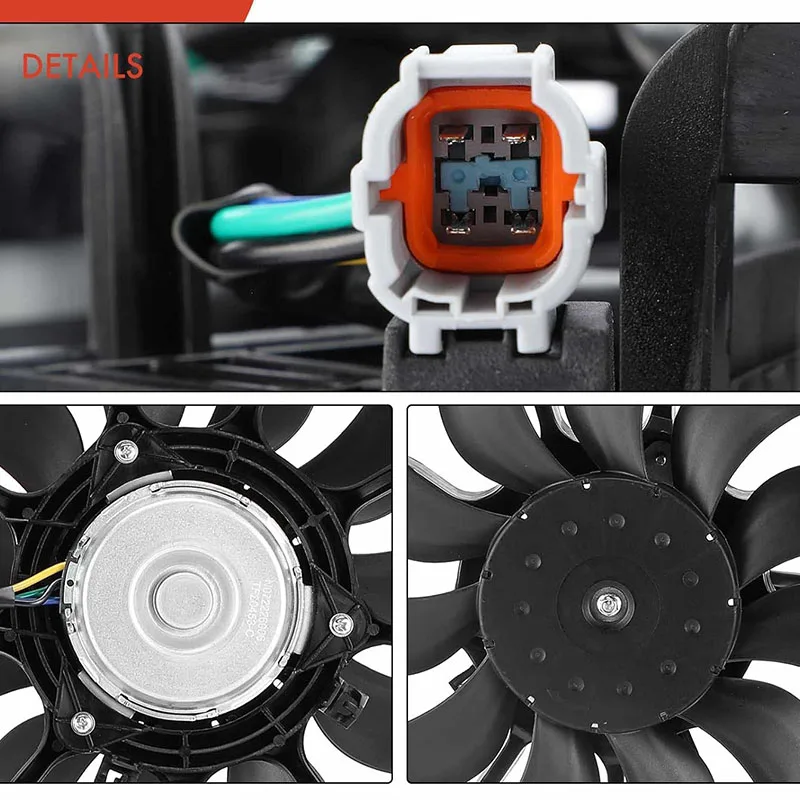 Radiator Cooling Fan OE 21481JA000 21481JA100 214813NT0A 21481ZX51A 214813TB0B For NISSAN Altima 2007‑2019 Maxima 2020‑2022 view 2