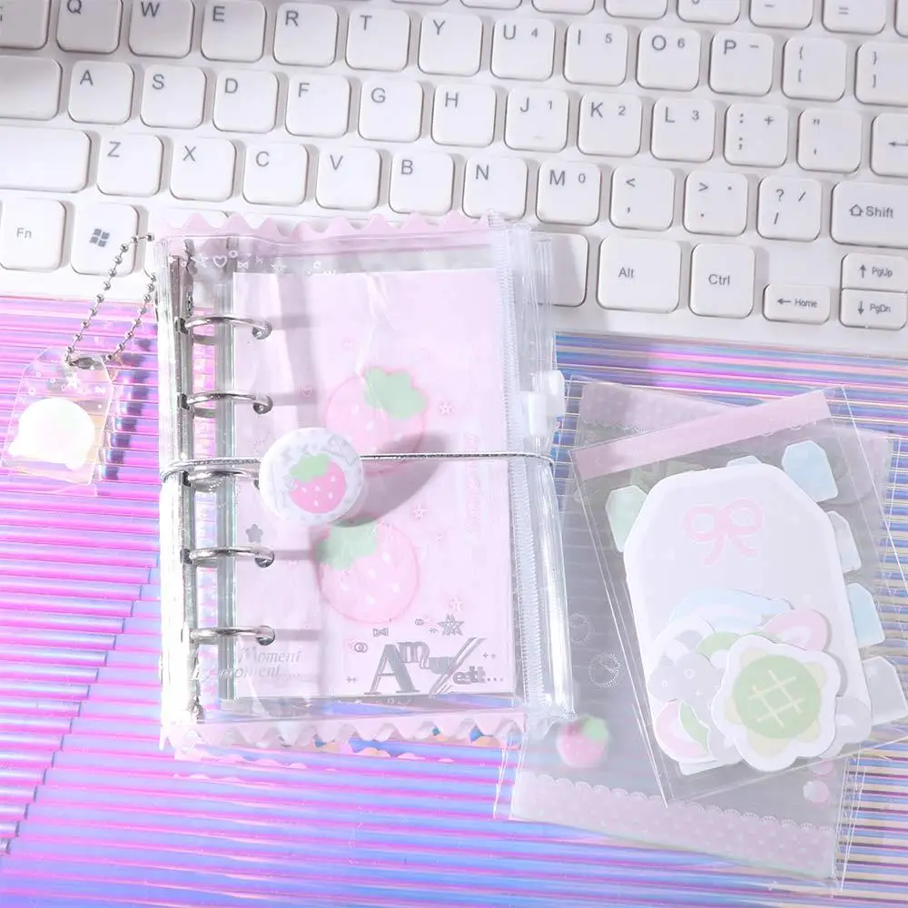 文房具ハンドレジャー M5 ポケットバインダーノートブックポータブルミニルーズリーフノートブック美的かわいいハンドアカウントブック学生