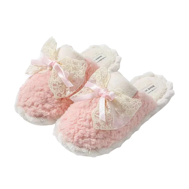 حار 2025 المرأة الخريف الشتاء موضة جديدة الراحة لطيف أنيق داخلي نعال من القطن سميكة الدافئة زوجين عادية النعال المنزل #1