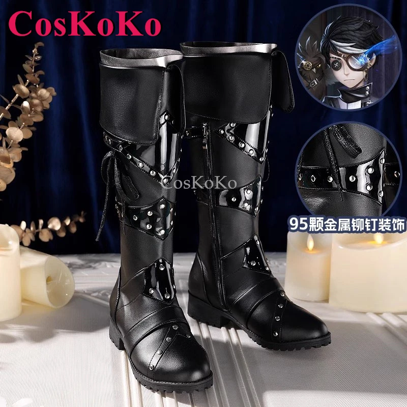

CosKoKo Eli Clark/Seer Shoes Cosplay Game Identity V Fashion Universal Battle Boots Halloween Party Role Play Accessories New