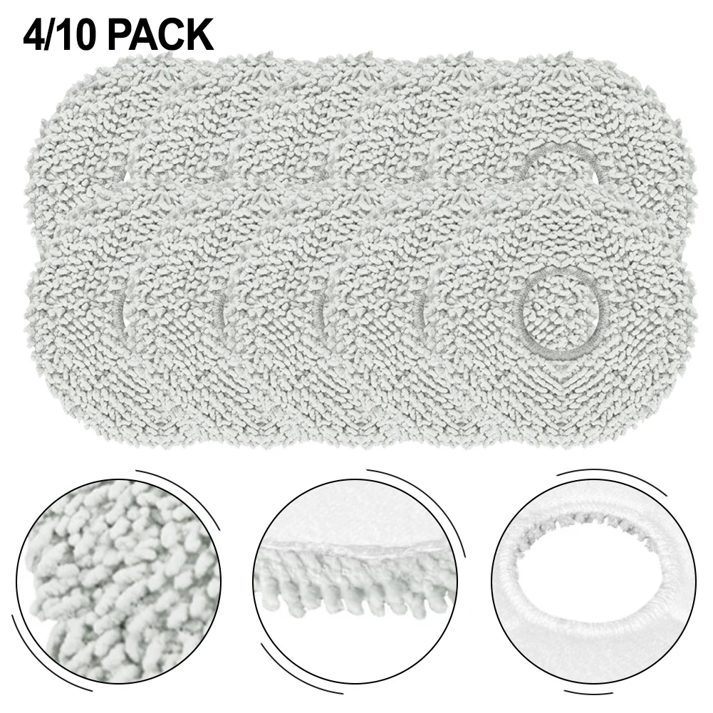 4/10pcs Mop Cloths For Eureka J15 Max Ultra Self-Emptying Robot Vacuum Cleaner Mop Cloth Kit Microfiber Replacement Parts