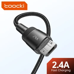 Кабель Micro USB Toocki, кабель для быстрой зарядки и передачи данных, 2 м, 3 м, для Samsung S7, Xiaomi Redmi Note 5 Pro, Android