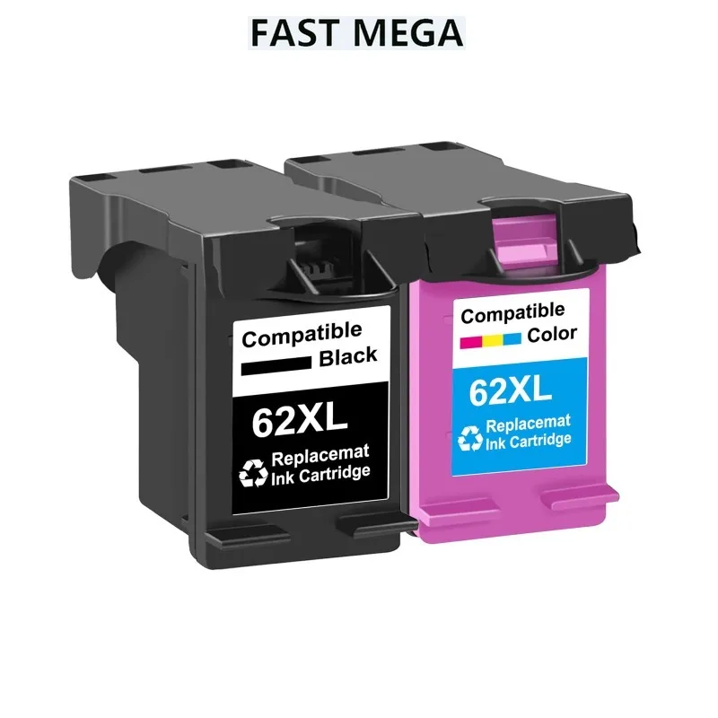 Compatible with 62xl ink cartridges HP HP62 Officejet 5740 5741 5742 5743