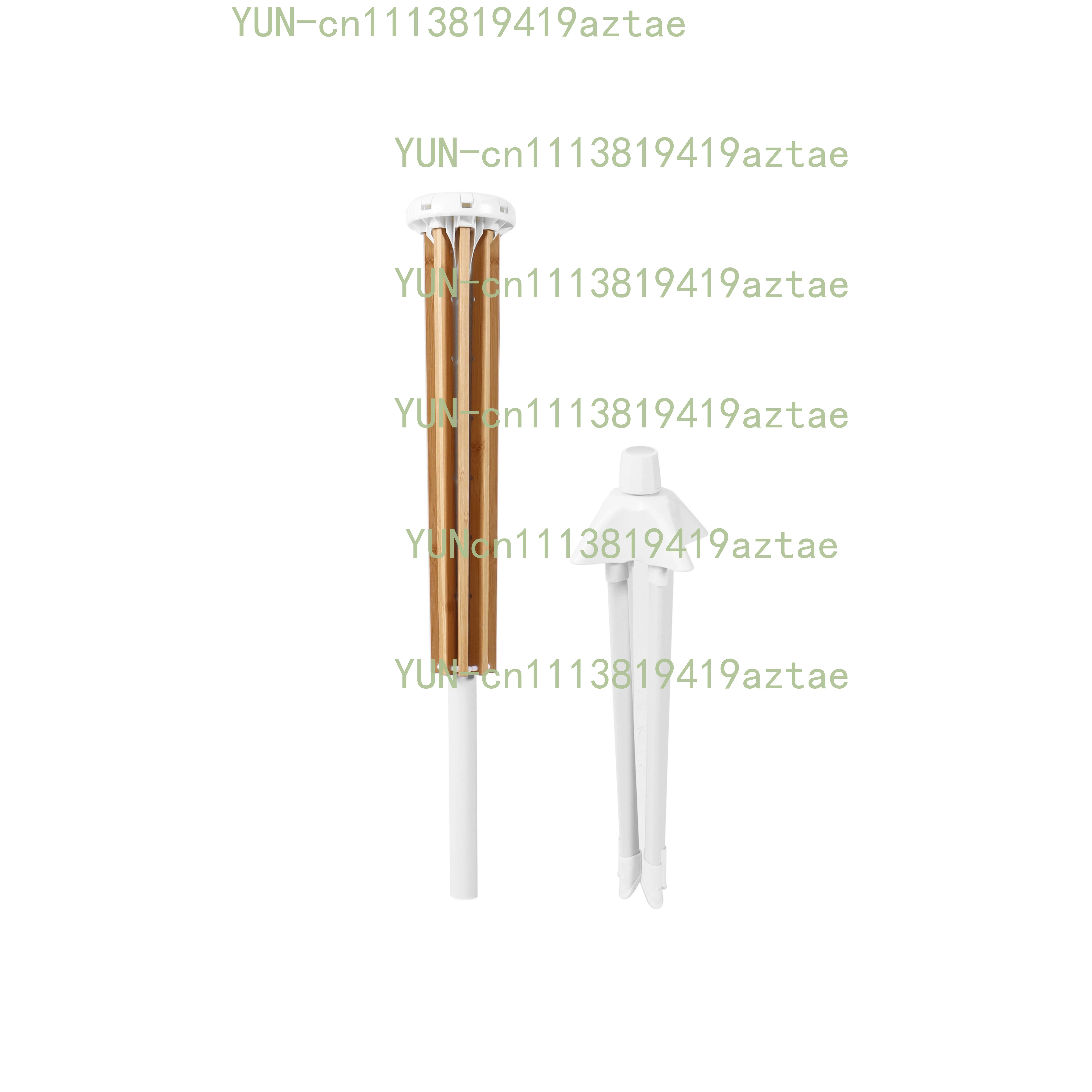 2025 octopus folding bamboo cloth drying rod floor-to-ceiling drying rack tripod wooden laundry rack